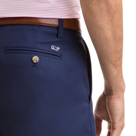 VINEYARD VINES LINKS SHORTS MEN SIZE 28 NAVY BLUE - Picture 5 of 12